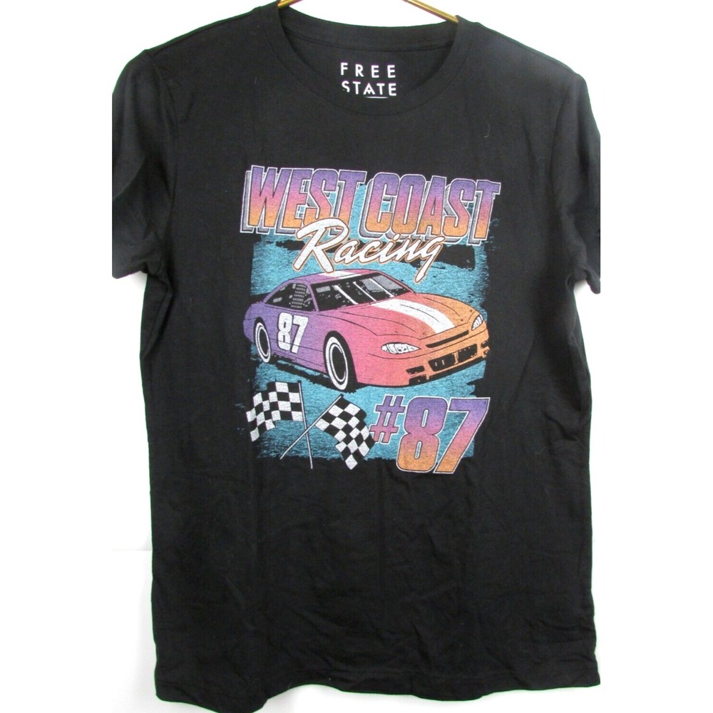 Free State Black West Coast #87 T Shirt Size Boys XL